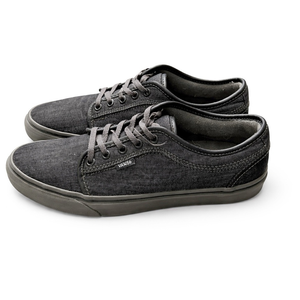 Vans Men's Charcoal Canvas Sneakers Sz 9